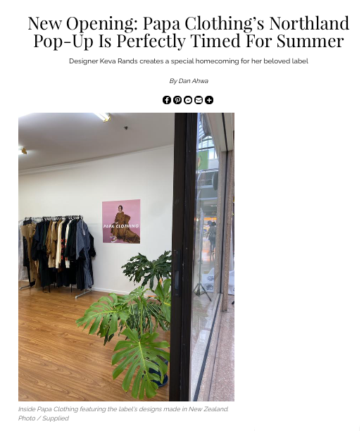 Viva: Papa Clothing northland store pop up in time for summer, 2021