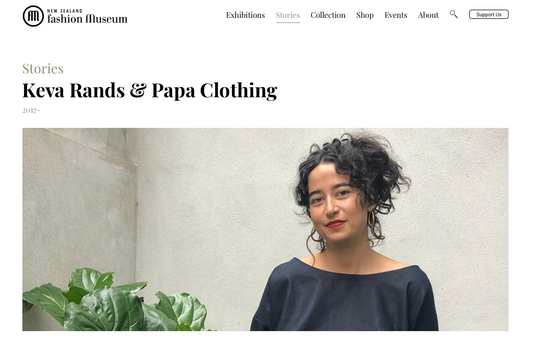 NZfashion museum: The early upbringing of Papa Clothing Designer Keva Rands, 2017